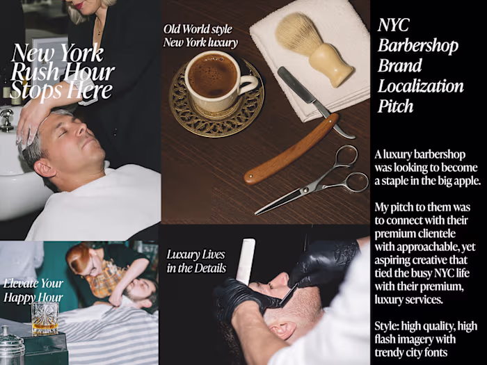NYC Barbershop Brand Localization Pitch 