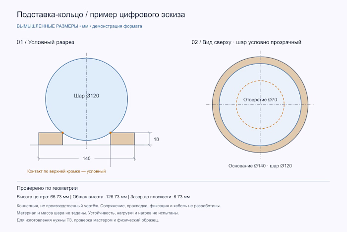Vector geometry sketch — personal demo