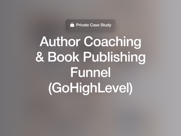 Book Publishing Service Website Funnel Case Study