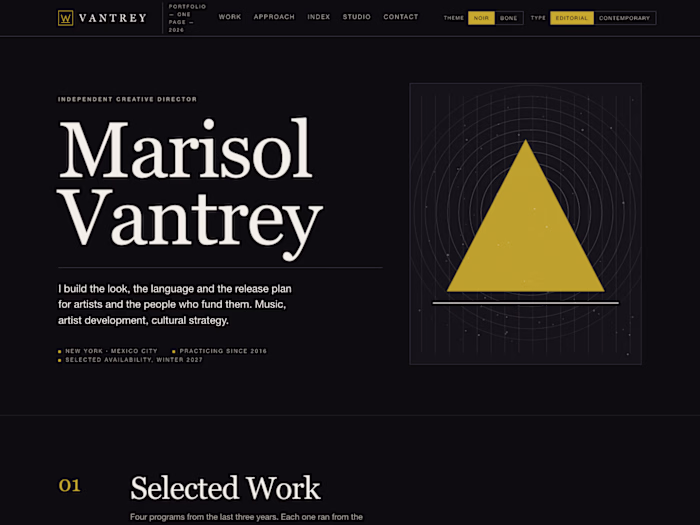 Editorial Portfolio Site in Framer (Demo)