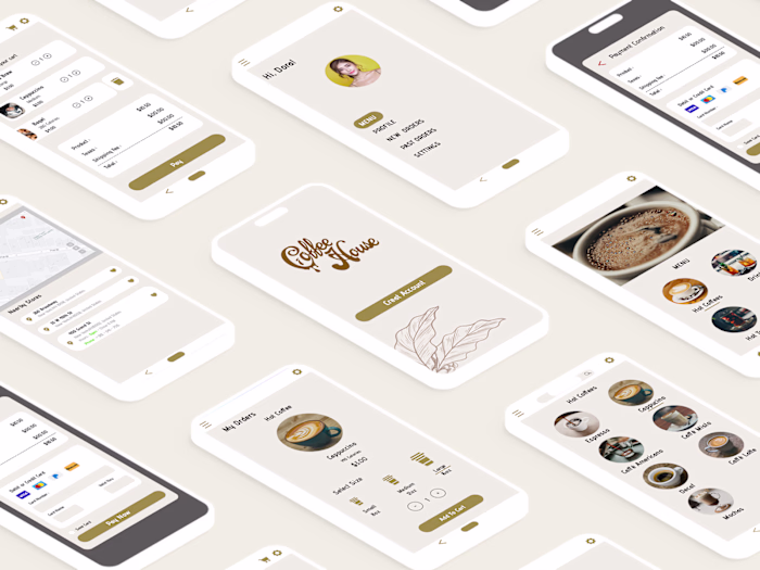 Coffee House Wireframes by Ana on Dribbble