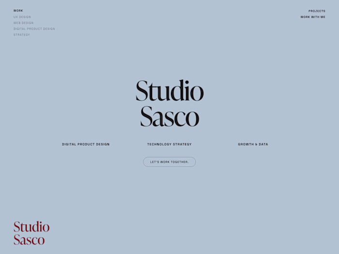Studio Sasco — Creative Studio Website