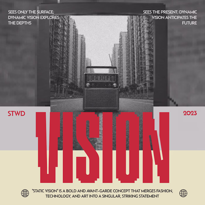 A conceptual editorial poster exploring