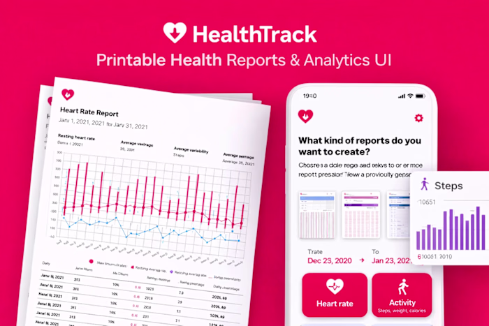 HealthTrack Health Analytics App Development