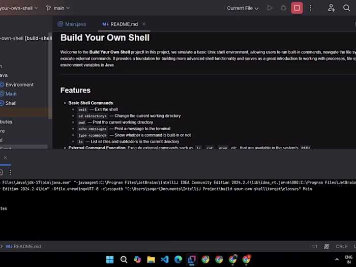 Build Your Own Shell Project