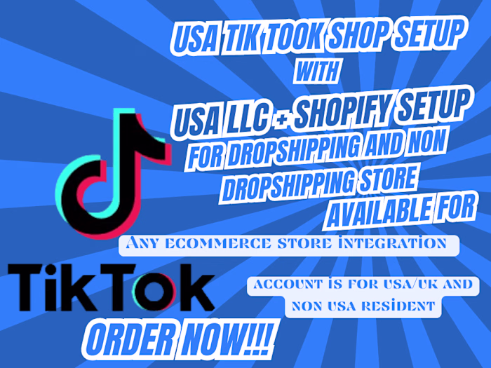 I will set up TikTok shop, manage TikTok shop
