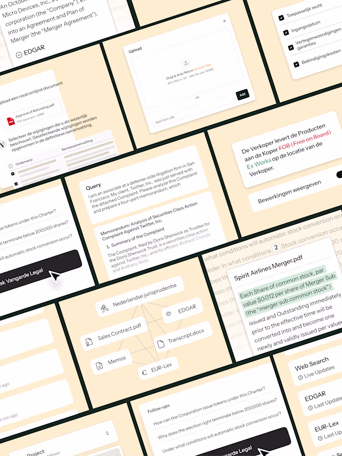 Web design for a LEGAL AI tool for the European market. Save...
