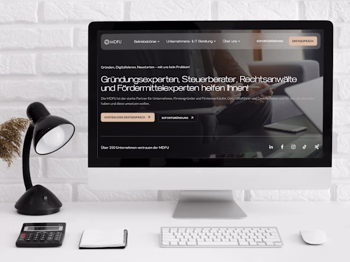 MDFU - Business Consulting Website