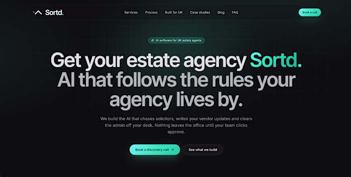 Sleek website I built for