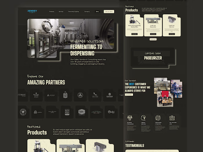 Brewing Company Website Design