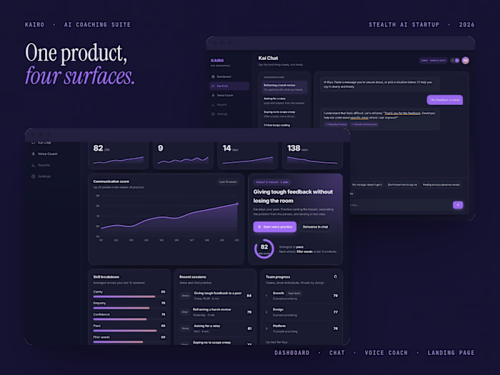 B2B AI Coaching Suite Product Design