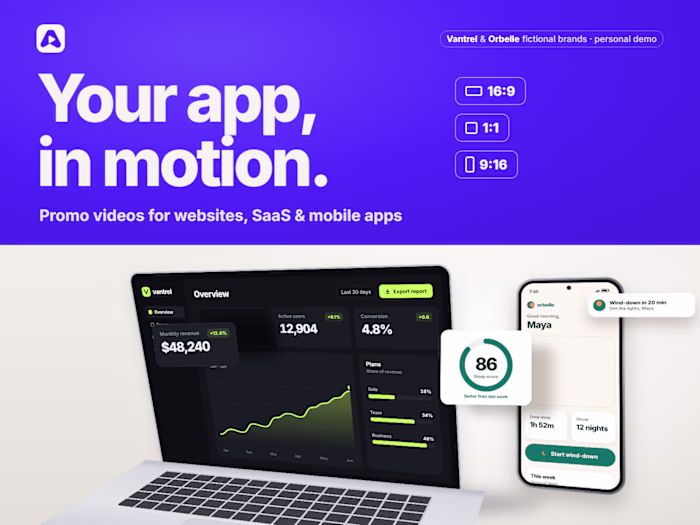 Website & app promo videos
