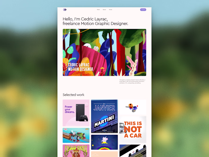 Web Design & Framer Development - Cedric Layrac