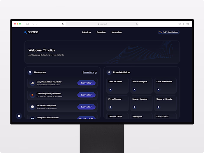 Cosmo - Artificial Intelligence Automation