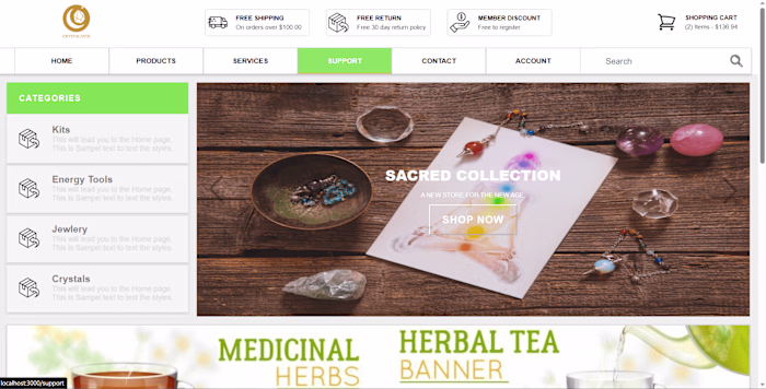 Custom E-com CMS
