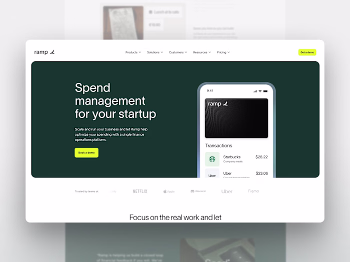 Custom Framer Website for Ramp