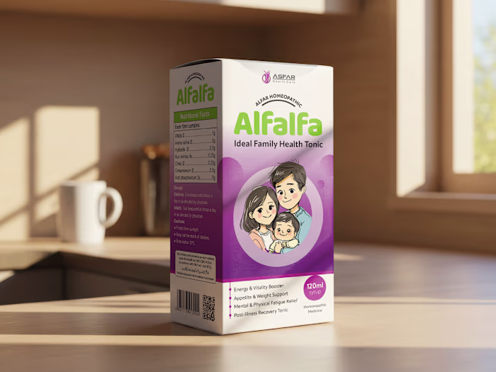 Family Health Tonic Syrup Packaging Design