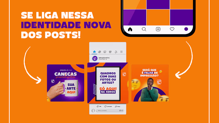 IDENTIDADE VISUAL 4DROS | BRANDING | SOCIAL MEDIA
