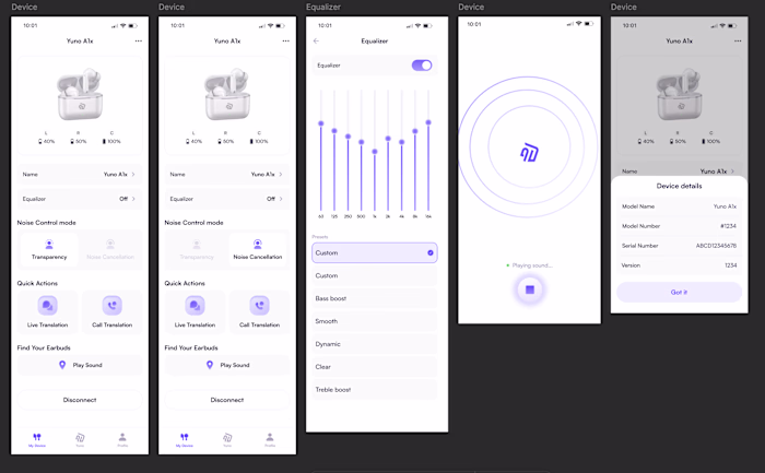 App design for AI translation