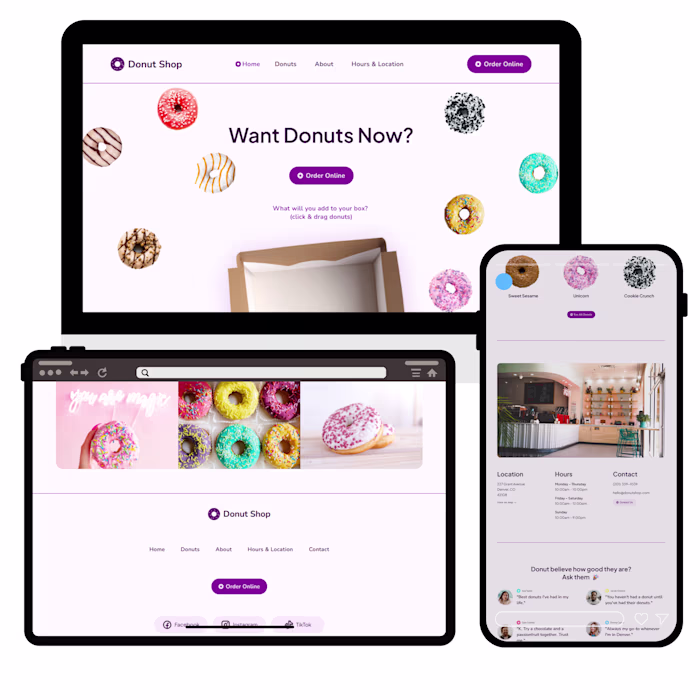  Brand Overview
A modern donuts