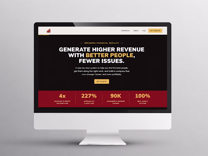 Business Coaching Website Design & Development