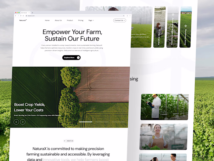 NaturaX - Agriculture Website