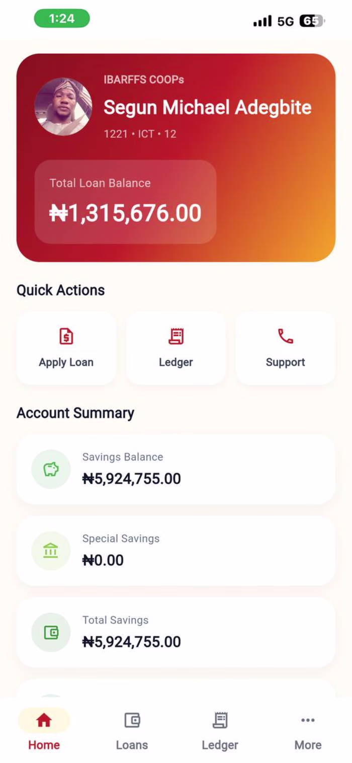 IBARFFS Cooperative Management System