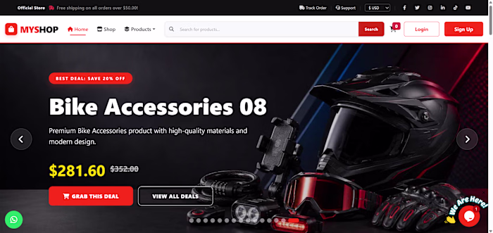 Full-Featured Responsive E-Commerce Website