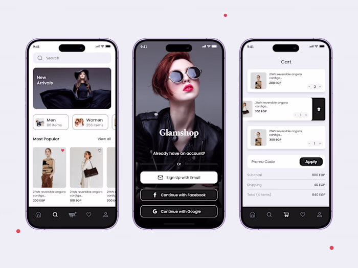 E-Commerce Mobile App UI/UX Design