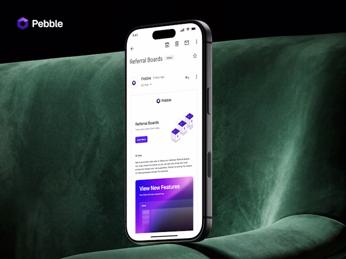 Pebble Email Template Design Project