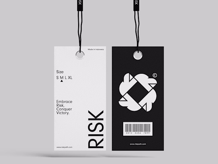 RISK | Apparel Clothing Brand Logo