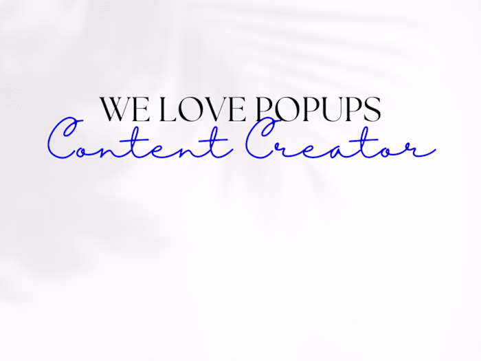 WeLovePopups