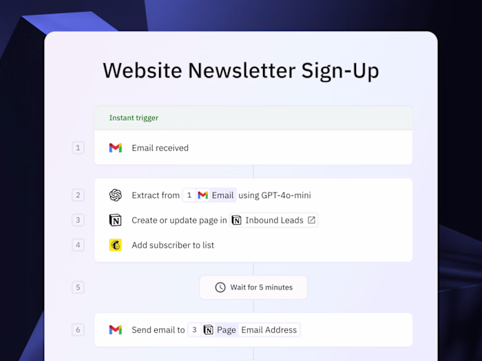 Simple Inbound Lead Onboarding