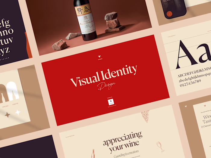 Visual branding & website design for Vinesia