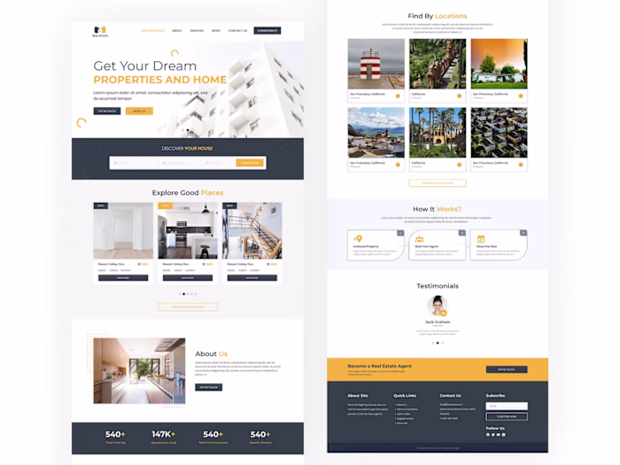 Real Estate Business Website Design