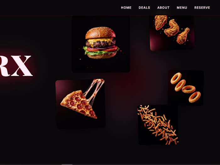 VELOURX — Cinematic Restaurant Website