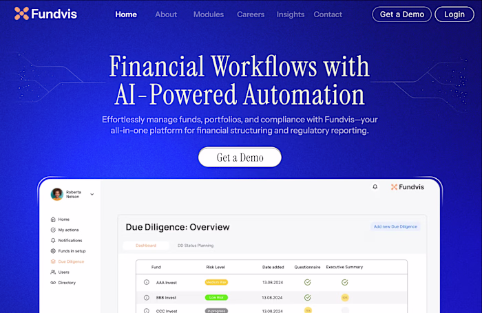 Revamp the Fundvis Website for a Stunning New Look