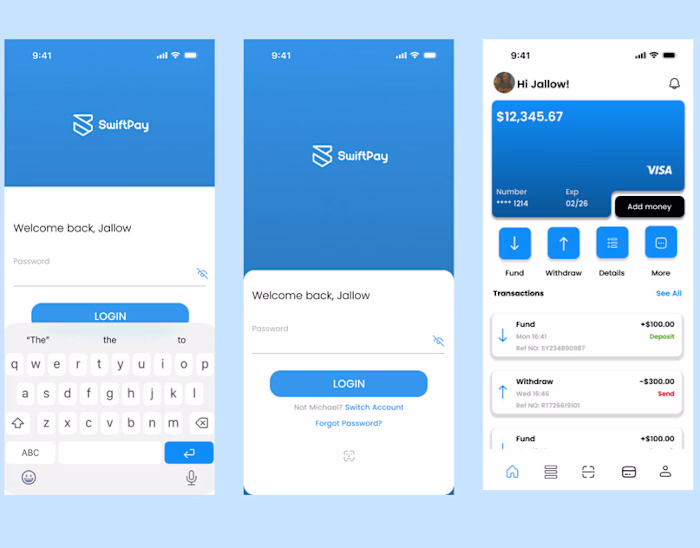 SwiftPay-A Personal Finance & Money Transfer App