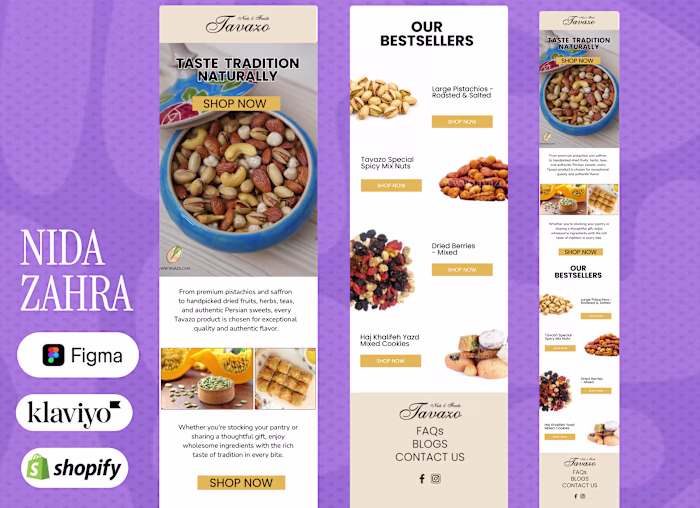 Tavazo — Welcome Email Design
