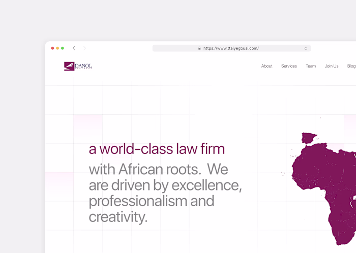 Website Design for a Law firm providing legal solutions