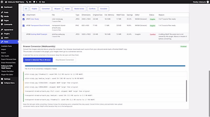 Some WordPress hosts can display