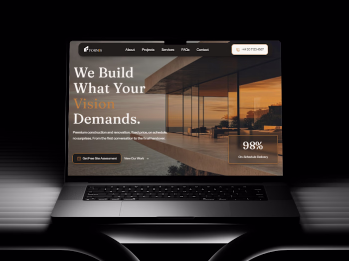 Boost Construction Business with Formis: Framer Template
