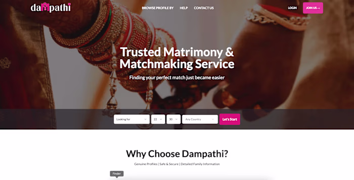 Hindu Matrimony & Indian Matrimonials | Dampathi