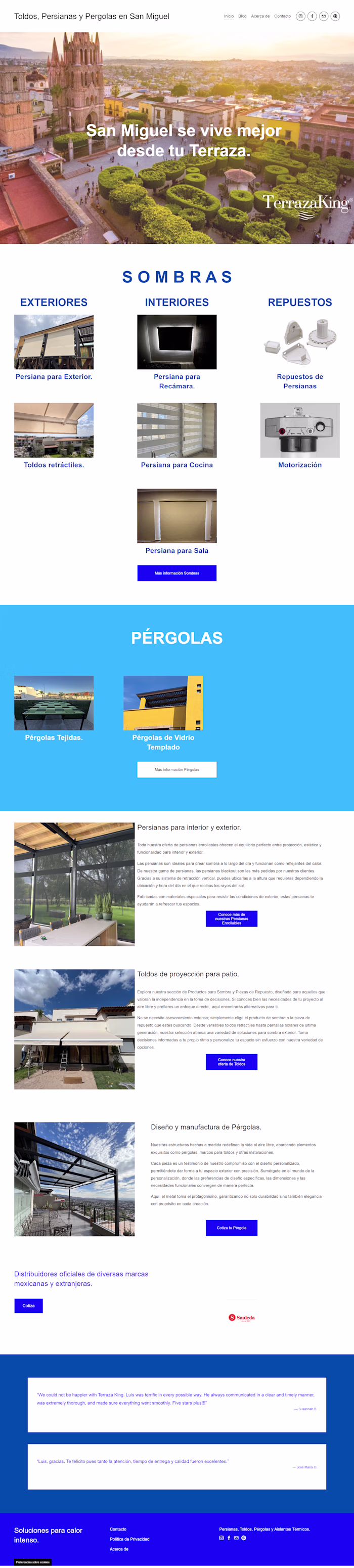 Shopify Website Design for Terraza Kings