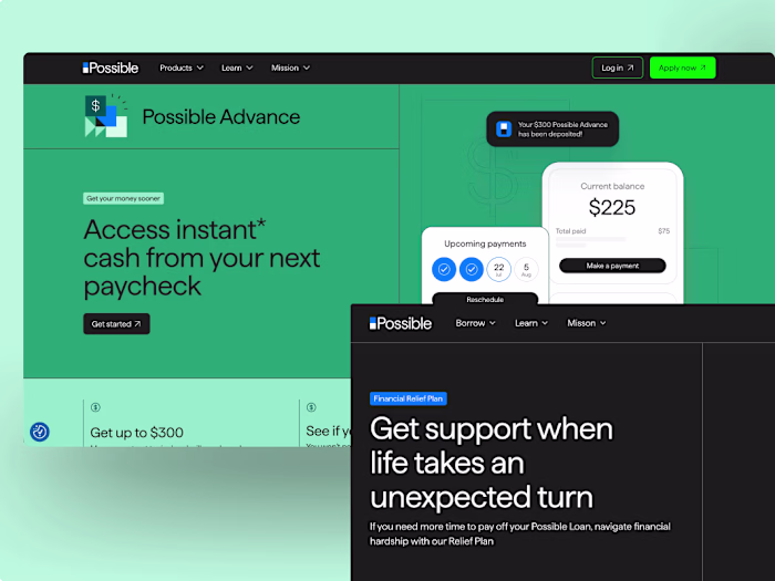 Possible Finance Framer Website