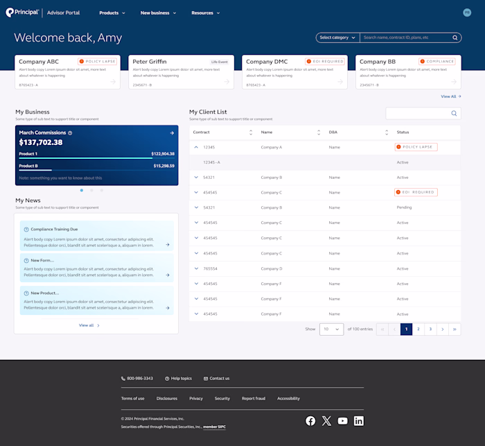 Redesign of PFG's Website for Financial Advisors