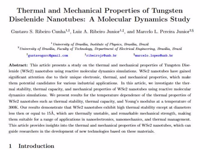 A Molecular Dynamics Study