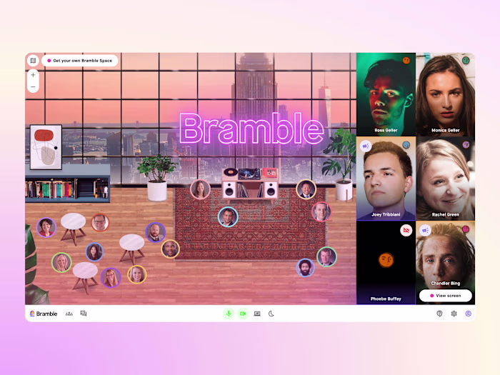 Bramble - UX/UI - Virtual Spaces & Meetings