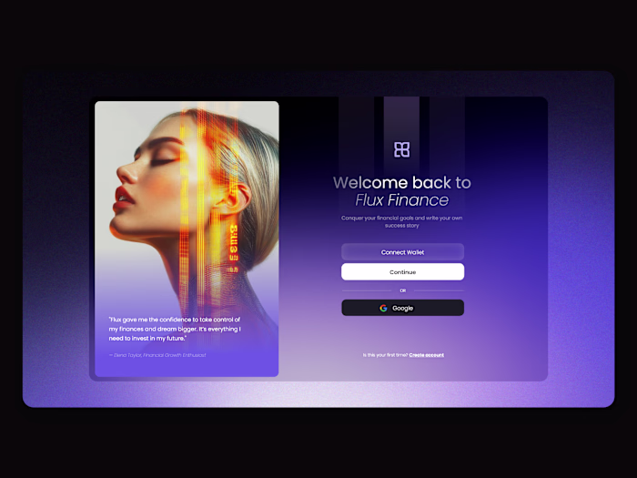 Flux Login UI