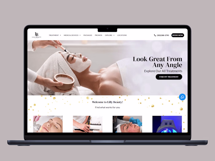 Website Design For Lilly Beauty Med Spa